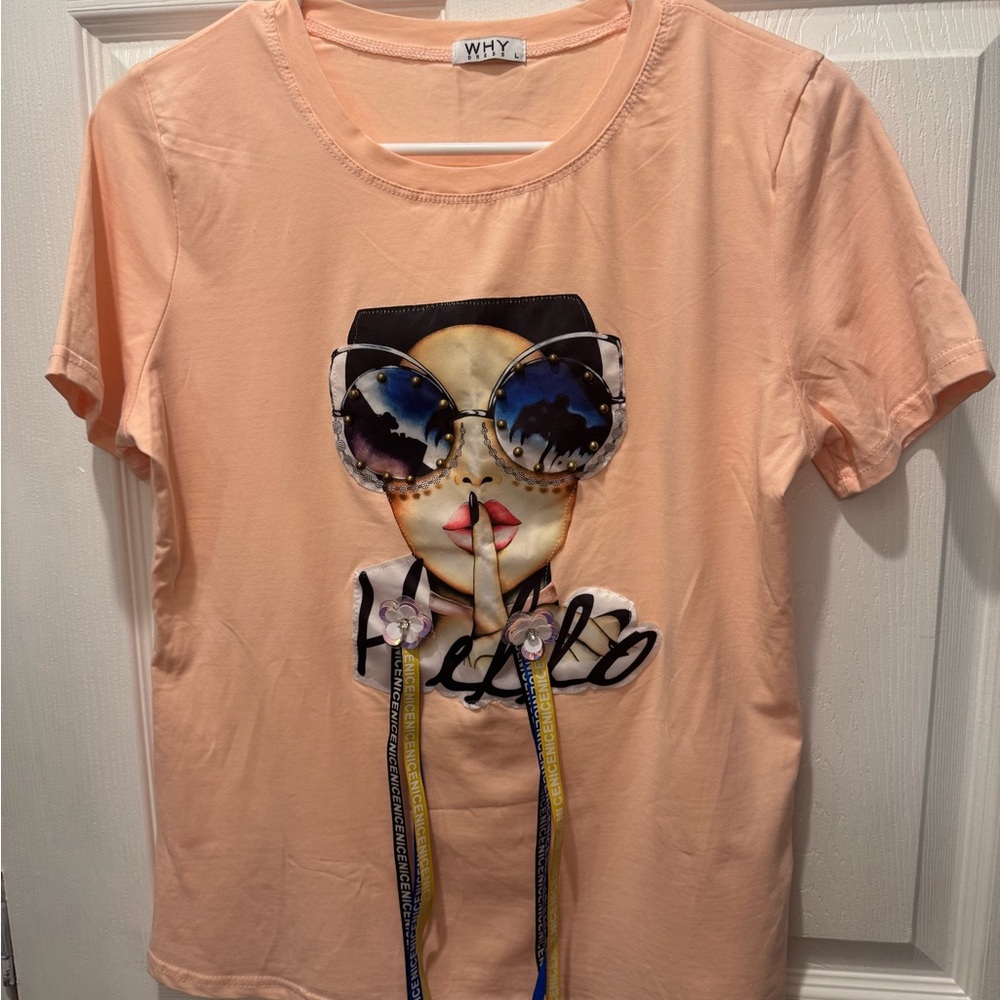 Why Dress Peach T-Shirt
